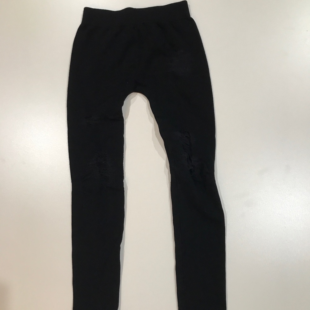 Malibu Sugar distressed jean leggings